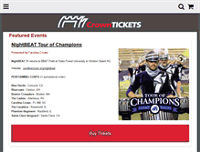 Tablet Screenshot of get.crowntickets.com